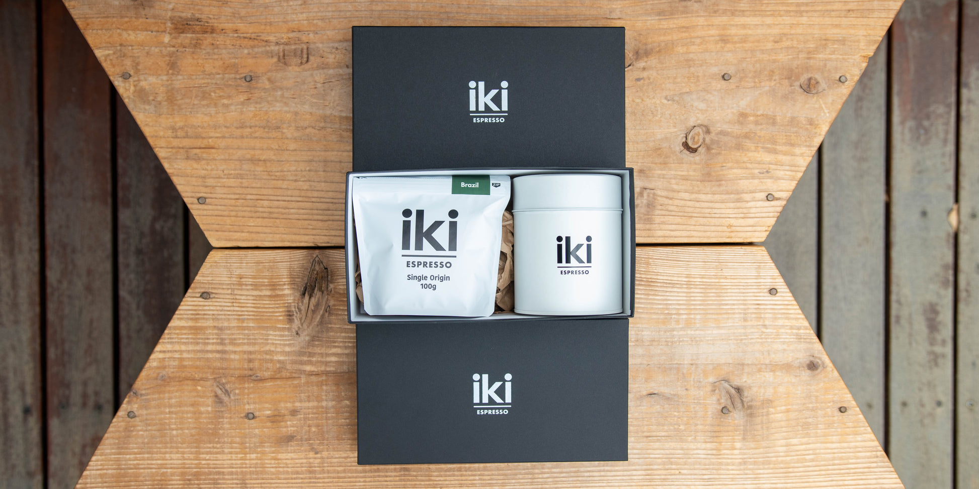 iki オリジナルキャニスター＆コーヒー豆
